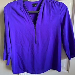 Theory purple blouse size petite